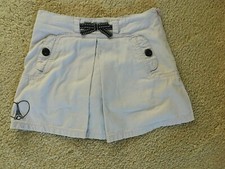 Gymboree PETITE MADEMOISELLE Vintage EUC 4 Purple twill Eiffel tower skort