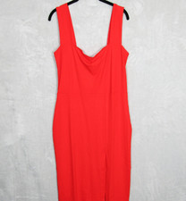 Reformation Dress Womens XL Cassi Knit Tomato Sleeveless Red New NWT