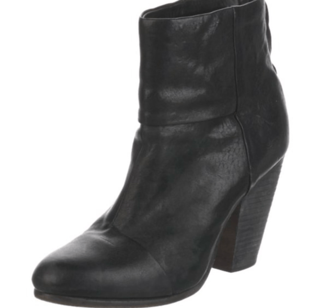 Rag & Bone classic Newbury black leather ankle booties size 39/9