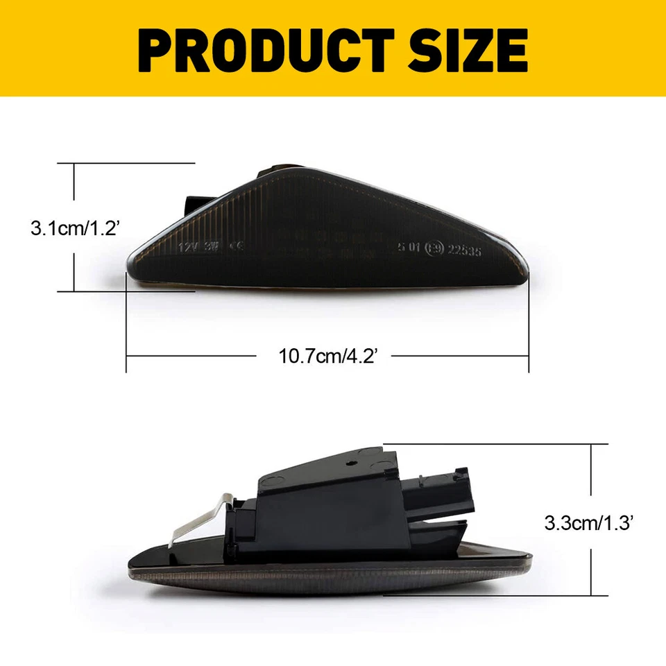 2x Luces LED dinámicas de señal de giro LED para BMW X3 X5 X6 F25 E70 E72 Foto 3 de 4