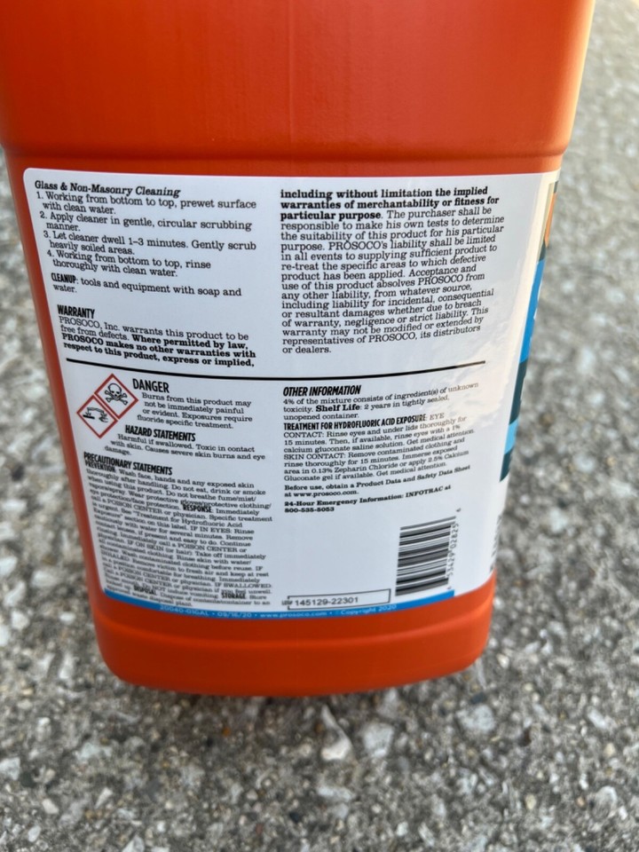 Prosoco Sure Klean® ReVeal masonry and glass cleaner stubborn stain