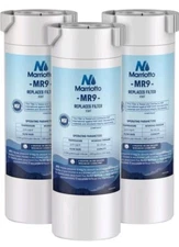 3-Pack Marriotto MR9 Refrigerator Replacement Water Filters for GE XWF 182