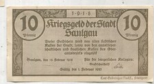 Notgeld: Saulgau Badenia-Wirtembergia 1 sztuka (23)