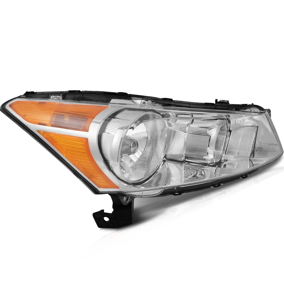 Conjunto de faros para Honda Accord 2008-2012 sedán de 4 puertas par carcasa cromada Foto 3 de 4