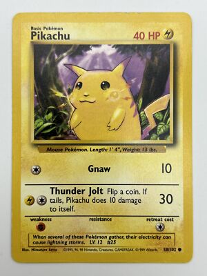 pokemon base set common card #58/102 pikachu #58 PSA 10 Products Pikachu Pikachu #58 Prices | Pokemon