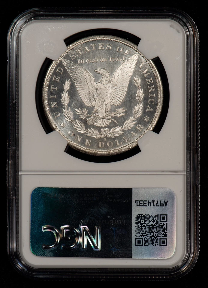 1880-S $1 Morgan Dollar - Looks DMPL Obv - Looks 66 - NGC MS 65 - VIDEO - B4797 - Image 3 of 4