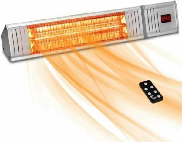 Trustech Silver Patio Elictric Space Heater w/Remote # TS15R Power 1500W  New | eBay