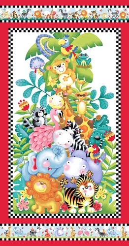 Born to Be Wild Multi 24 Inch Jungle Panel 24 inch x 44 inch - product listing photo