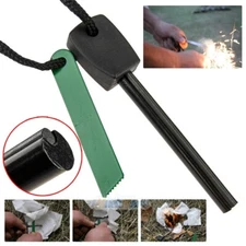 Large Survival Magnesium Flint Stone Fire Starter Emergency Lighter For Camping