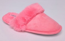 Ladies FUR LINED Slippers Size 3 to 8 UK 