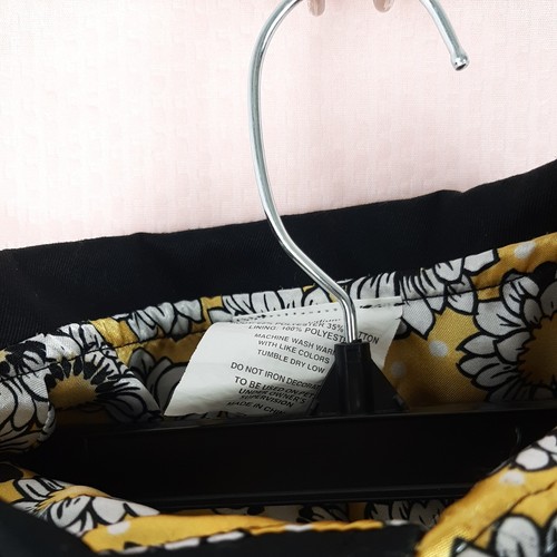 DC Garden Party Garpy Trench Coat Black Floral with Buttons Size M - 第 9/9 張圖片