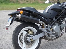 SCARICO TERMINALI SPARK TONDO CARBONIO DUCATI MONSTER 620 695 800 900ie 1000 S4