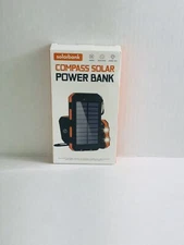 Solar Power Bank (Orange, Portable, Outdoor, and Waterproof)