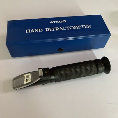 Atago Hand Refractometer SM-20E HandHeld 0-20% Brix Made In Japan