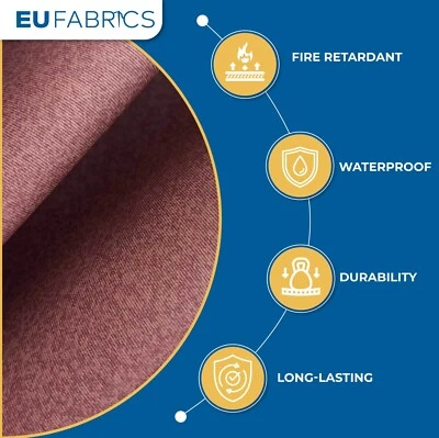 EU FABRICS FAUX LEATHER VINYL FABRIC DUSKY PINK Material Heavy Waterproof Leatherette