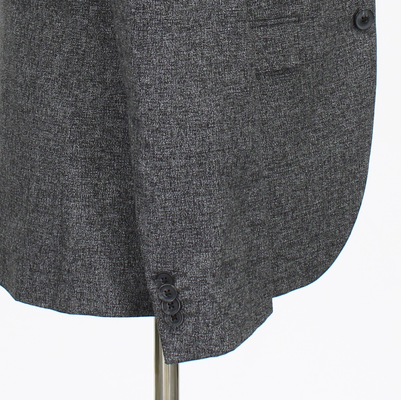 Topman 38R Gray Solid Polyester Two Button Sport … - image 8