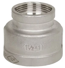 Smith-Cooper 1 X 1/2 Class 150 Cast 316 SS Reducing Coupling