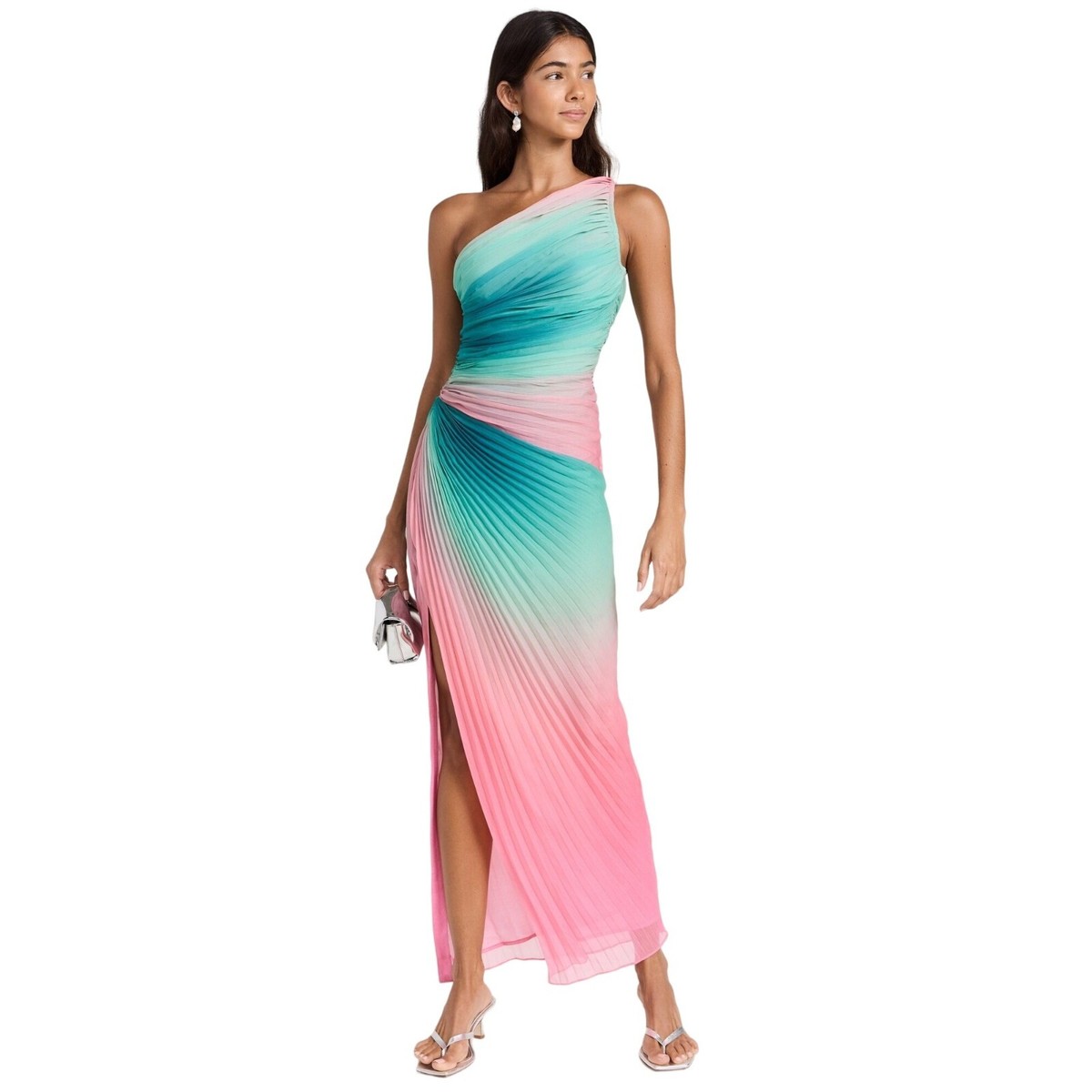 rococo sand one shoulder maxi dress Rococo Sand
