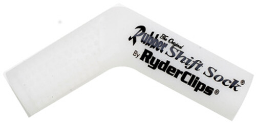 Ryder Clips RSS-WHITE Rubber Shift Sock White