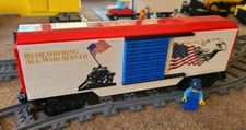 Custom Train Custom Veterans Boxcar -PLEASE READ ITEM DESCRIPTION-