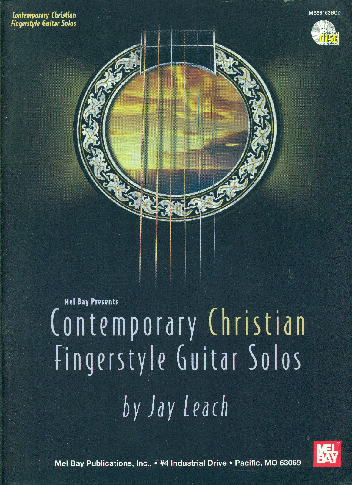 "CONTEMPORARY CHRISTIAN FINGERSTYLE GUITAR SOLOS" MUSIC BOOK/CD BY JAY
