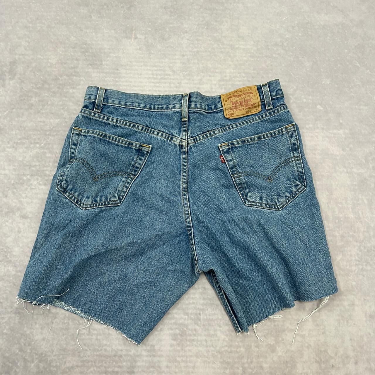 Levi's Shorts Levi 550 Cut Off Denim Shorts Men's 36 thumbnail 4