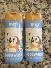 Pack of 2 Bluey Kids Body Wash Strawberry Scent 8 Fl. Oz. Each Fast Shipping