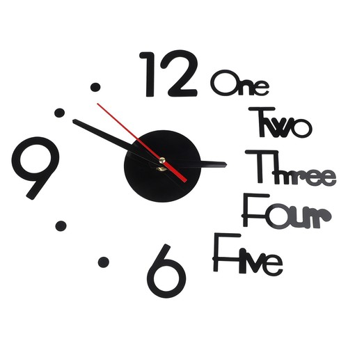 Modern Large Wall Clock 3D Mirror Sticker Unique Big Number Watch DIY Decor - Picture 6 of 24