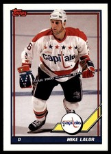 1991-92 O-Pee-Chee ! Mike Lalor Washington Capitals #483