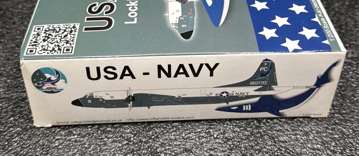 1:200 InFlight USA Navy Lockheed P-3C Orion Diecast Model