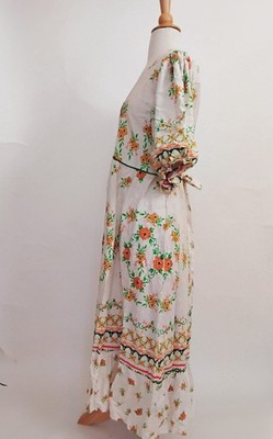 fig and flower maxi dress Fig & Flower (Anthropologie brand) Maxi dress Full length Button down - shell buttons Fully lined Stretch to the waist Size M