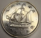 1949 CANADA SILVER DOLLAR COIN H35