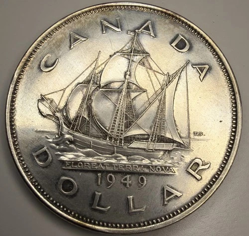 1949 CANADA SILVER DOLLAR COIN H35
