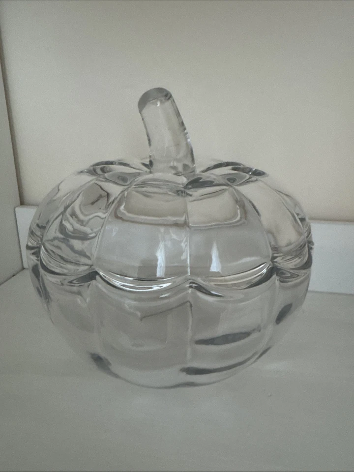 Godinger Cosecha Colección Cristal Calabaza Caja Cubierta Otoño Acción de Gracias Foto 4 de 4