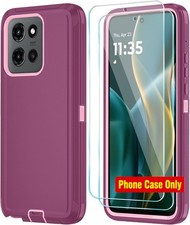 Shockproof Heavy Duty Case with HD Screen Protector for Moto G Stylus 2025/2026,