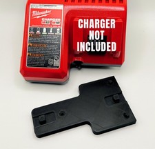 Wall Mount Holder Bracket Milwaukee M12 M18 Combo Charger Dual Battery Storage
