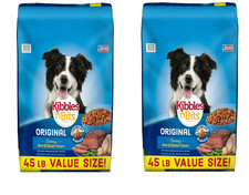 Kibbles 'n Bits Dry Dog Food, Original Savory Beef Chicken,45 lb. Bag 2 Bags