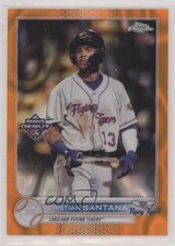2022 Topps Pro Debut Chrome Orange Lava Refractor 25/25 Cristian Santana 4z8