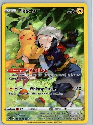 Pikachu Holo Ultra Rare SWSH11: Lost Origin Trainer Gallery TG05/TG30 NM