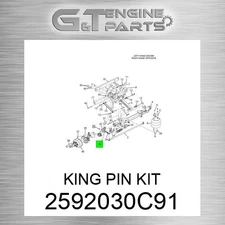 2592030C91 KING PIN KIT fits INTERNATIONAL TRUCK (Surplus Open Box)