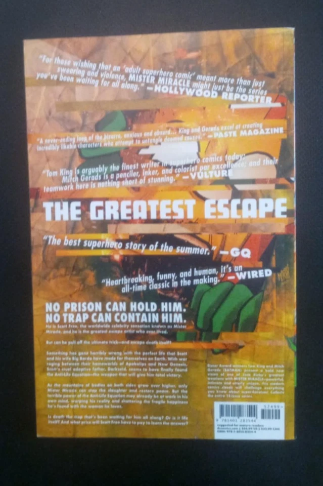 Mister Miracle Graphic Novel 2019 Tom King Mitch Gerads Softcover DC - Image 2 of 3