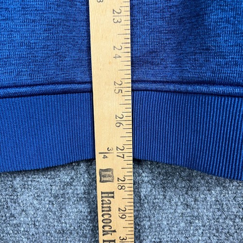 Under Armour 1/4 Zip Pullover Mens XL Blue Heather Loose Fit Long Sleeve Sweater - Picture 6 of 7