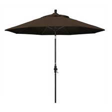 Pemberly Row Skye 9' Bronze Patio Umbrella in Pacifica Mocha