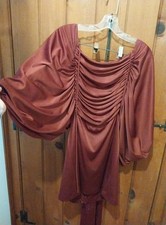 1970s Women's Burgundy Pantsuit