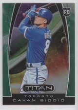 2019 Panini Chronicles Titan Green Prizm 4/50 Cavan Biggio #21 s3g