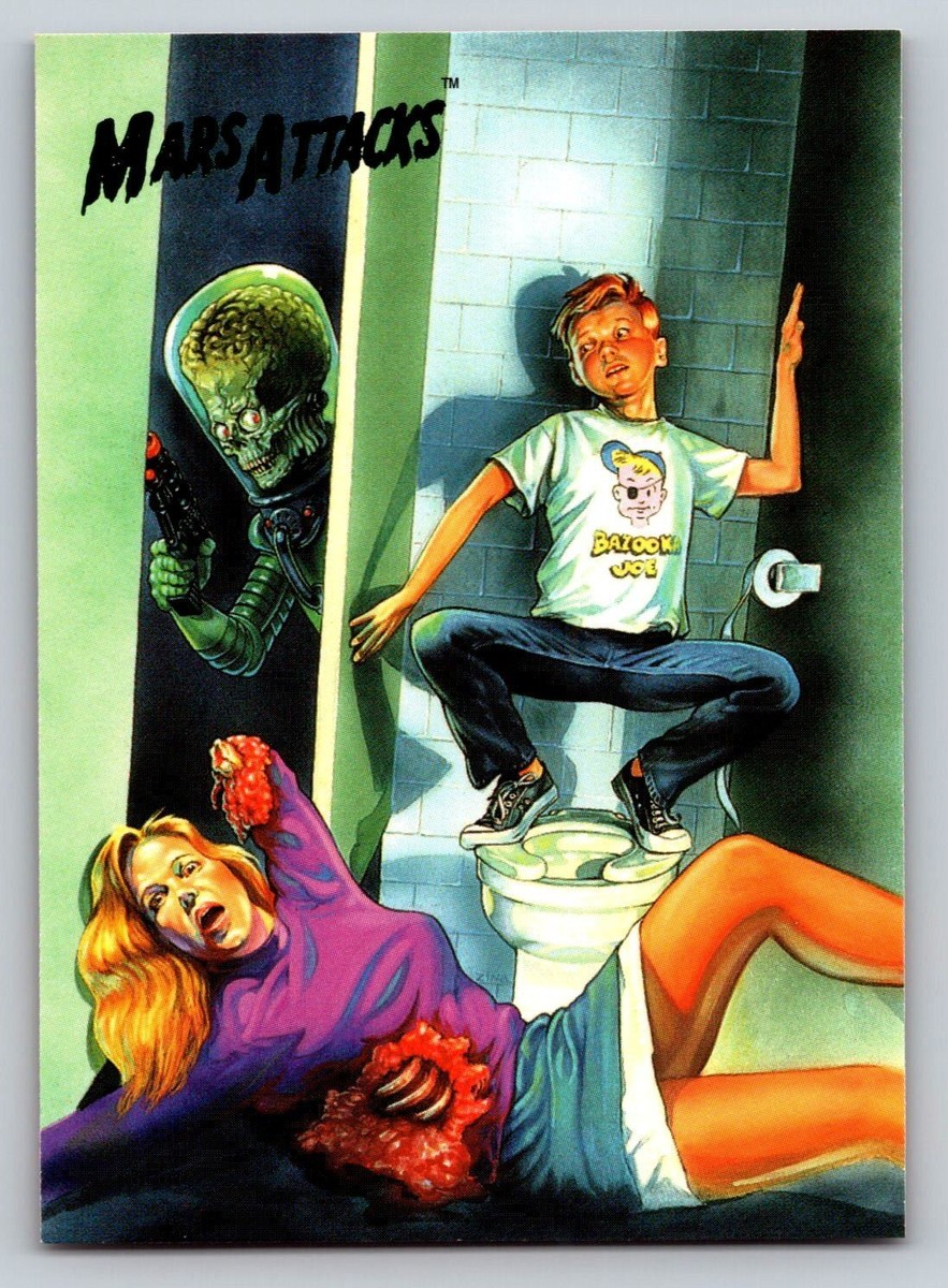 Mars Attacks Martian Boy Woman 1994 Topps #75 | eBay