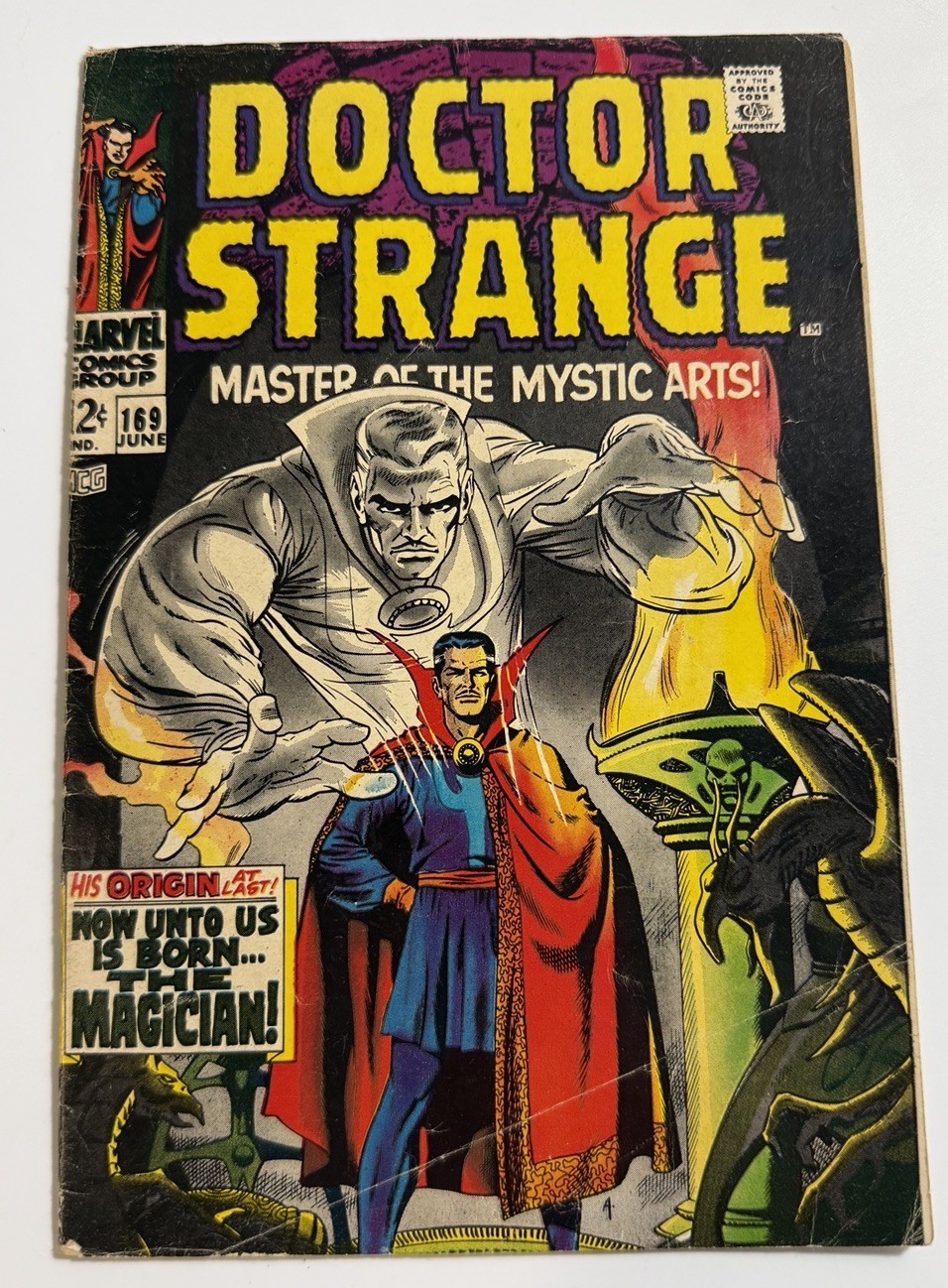 Doctor Strange #169 Origin of Dr Strange, 1st title Marvel Comics 1968