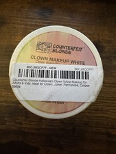Counterfeit Blonde Novelties Clown Makeup White Face White Paint Makeup 3.4Oz