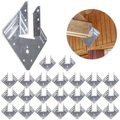 Hurricane Ties for Rafters 24 Pack, 18-Gauge Roof 24pcs, Silver 