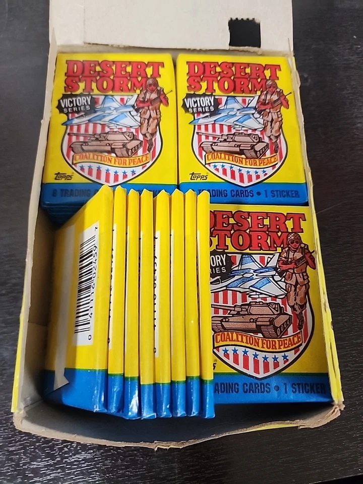 1991 Topps Desert Storm Trading Card 36ct Full Box Unopened Cards Victory Series - Image 3 of 4